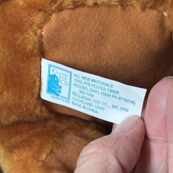 Classic Toy Co Company Shar Pei Puppy Dog Plush Stuffed Animal Wrinkles Brown - Picture 8 of 9